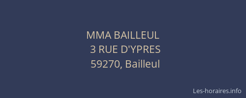 MMA BAILLEUL