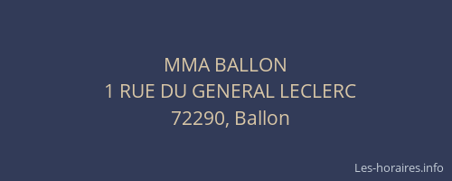 MMA BALLON