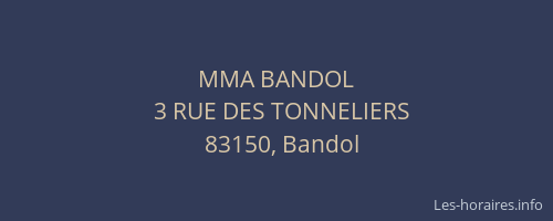 MMA BANDOL