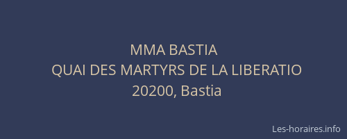 MMA BASTIA