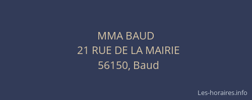 MMA BAUD