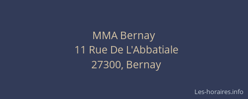 MMA Bernay