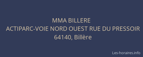 MMA BILLERE