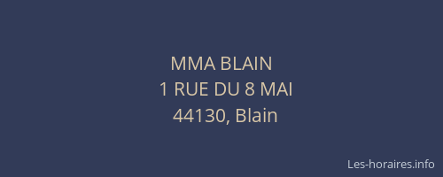 MMA BLAIN