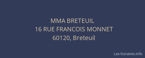 MMA BRETEUIL