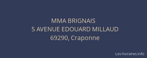 MMA BRIGNAIS