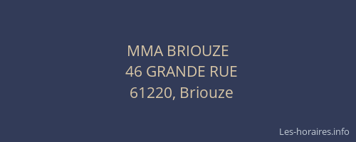 MMA BRIOUZE