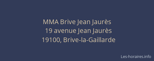 MMA Brive Jean Jaurès
