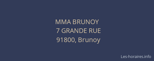 MMA BRUNOY