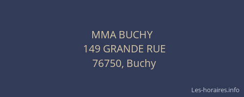 MMA BUCHY