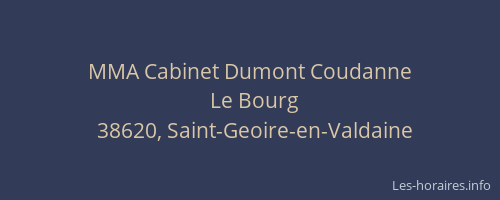MMA Cabinet Dumont Coudanne