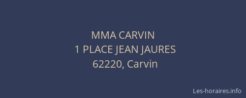 MMA CARVIN