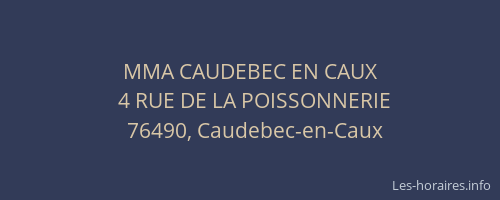 MMA CAUDEBEC EN CAUX