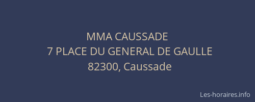 MMA CAUSSADE