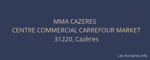 MMA CAZERES