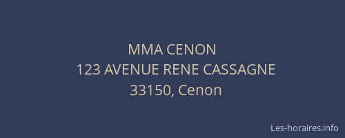 MMA CENON