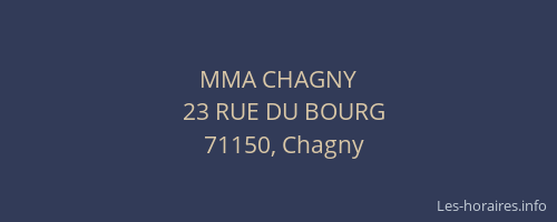 MMA CHAGNY
