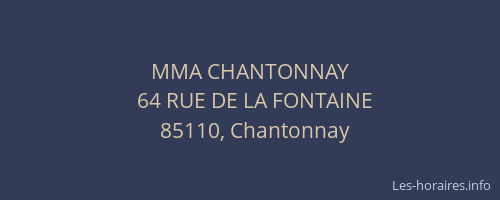 MMA CHANTONNAY