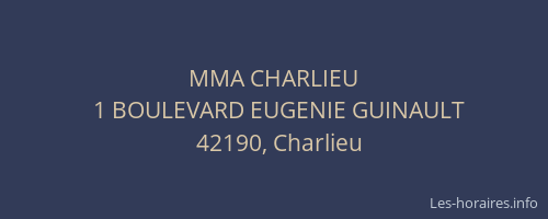MMA CHARLIEU