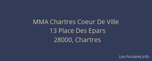 MMA Chartres Coeur De Ville