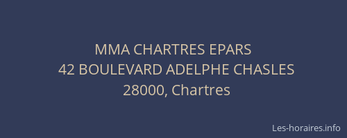 MMA CHARTRES EPARS