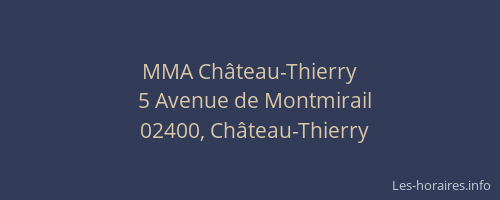 MMA Château-Thierry