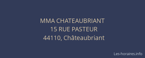 MMA CHATEAUBRIANT