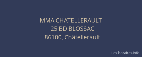 MMA CHATELLERAULT