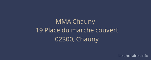 MMA Chauny