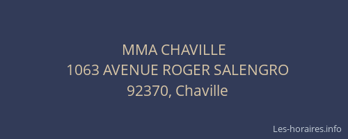 MMA CHAVILLE