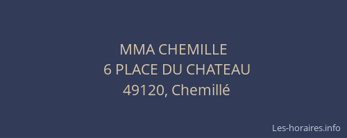 MMA CHEMILLE
