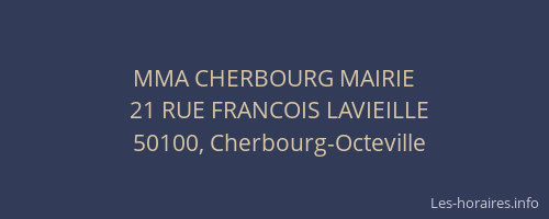 MMA CHERBOURG MAIRIE