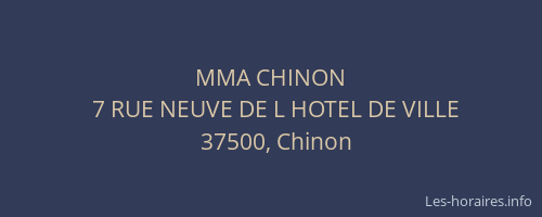 MMA CHINON