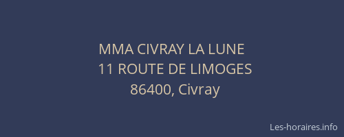 MMA CIVRAY LA LUNE