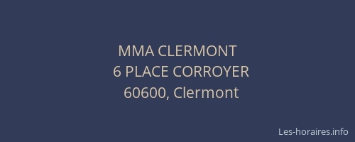 MMA CLERMONT