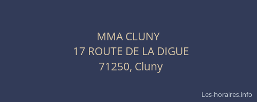 MMA CLUNY