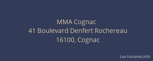 MMA Cognac