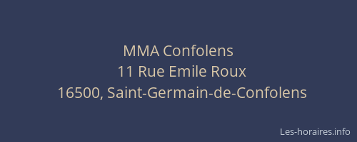 MMA Confolens