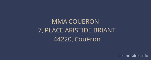 MMA COUERON
