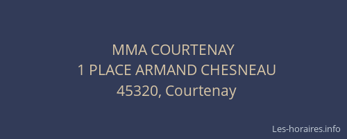 MMA COURTENAY