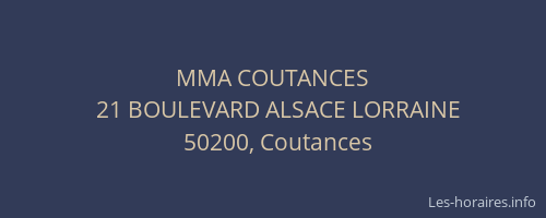 MMA COUTANCES