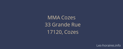 MMA Cozes