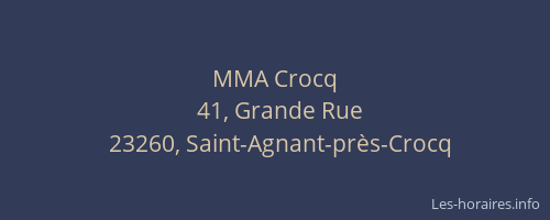 MMA Crocq