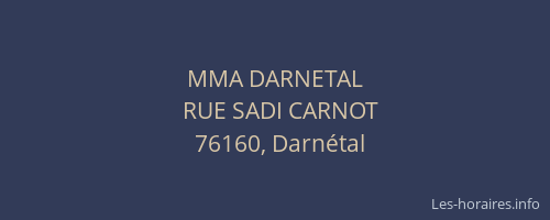 MMA DARNETAL