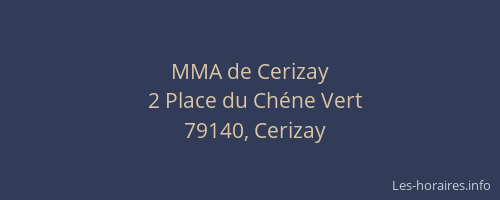 MMA de Cerizay