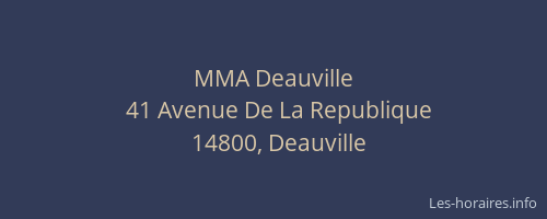 MMA Deauville