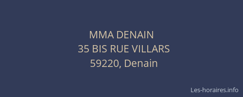 MMA DENAIN