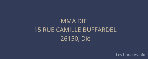 MMA DIE