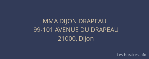 MMA DIJON DRAPEAU