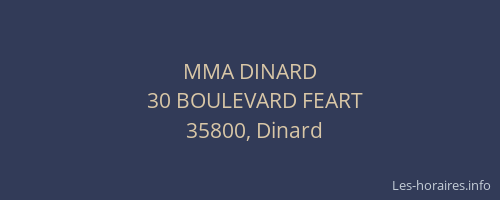 MMA DINARD